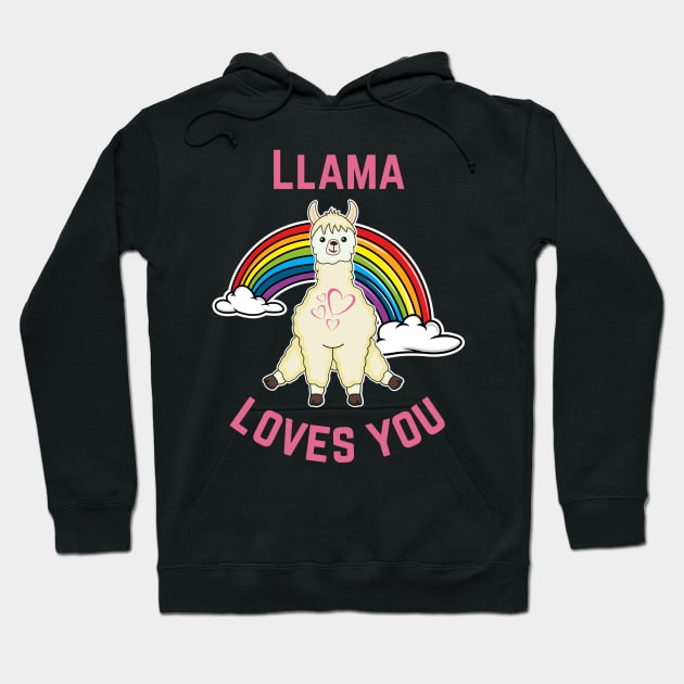 Llama Love Sweetheart Hoodie by Nice Surprise